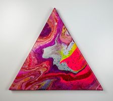 Acryl-Flüssigmalerei, Dreieck