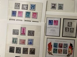 DDR 1955 BEFREIUNG, SPORT, BLOCK FR. ENGELS, BAUWERKE **