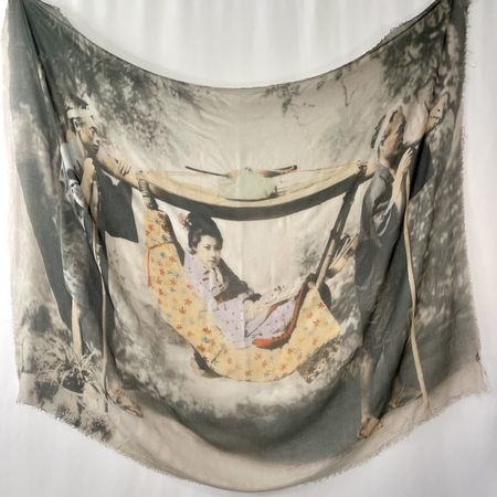Modal Silk Big Scarf  in style Faliero Sarti
