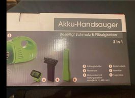 Akku-Handsauger, hellgrün, neu, nie benutzt