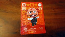 Animal Crossing amiibo Karte, Shrunk / Samselt Nr. 111