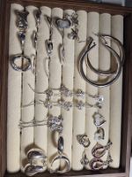Schmucksammlung silber