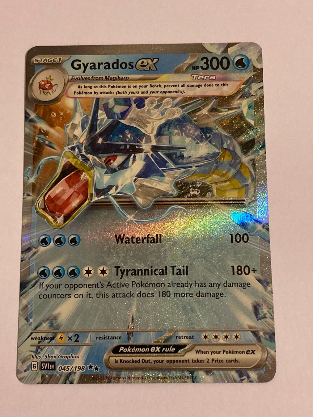 Lote Cartas Pokmon Lote 2 Cartas Gyarados Ex 045/198 - Pokmon Escarlata Y  Violeta | Evolucin Coleccionable