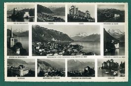 Montreux et ses environs, 11 vues, ungelaufen, ca. 1945