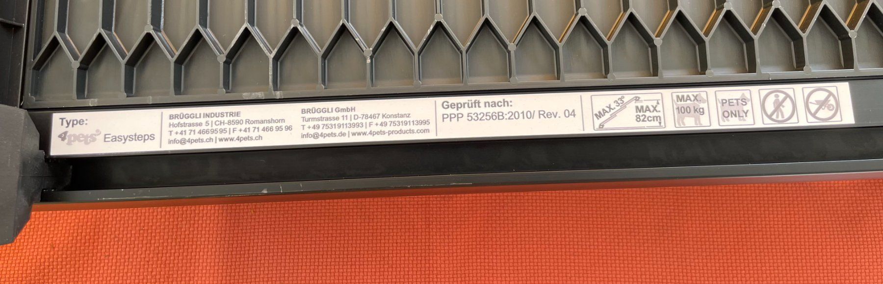 4pets Gabbie, trasporto & Sicurezza: 4pets Rampe ECO EasySteps Schwarz – Usato da Dietlikon venduto da Porlezza 4