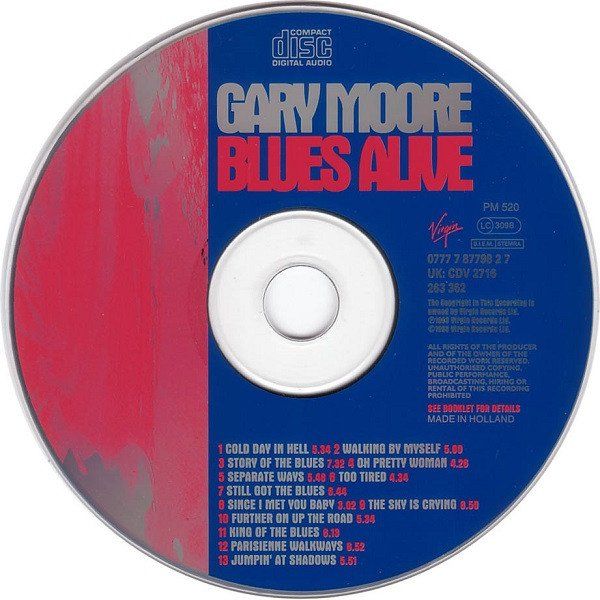 CD: Gary Moore BLUES ALIVE Albert Collins Electric Blues CD – Usato da Kandergrund venduto da Sososo 2