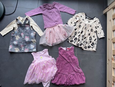 Baby Girl Clothes Bundle, Dresses, Skirt, Top, Size 68