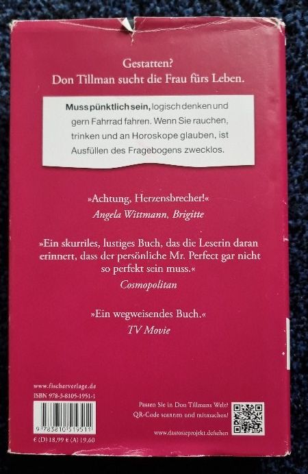 Libri: Das Rosie-Projekt von Graeme Simsion – Usato da Unterseen venduto da luceononuro 1