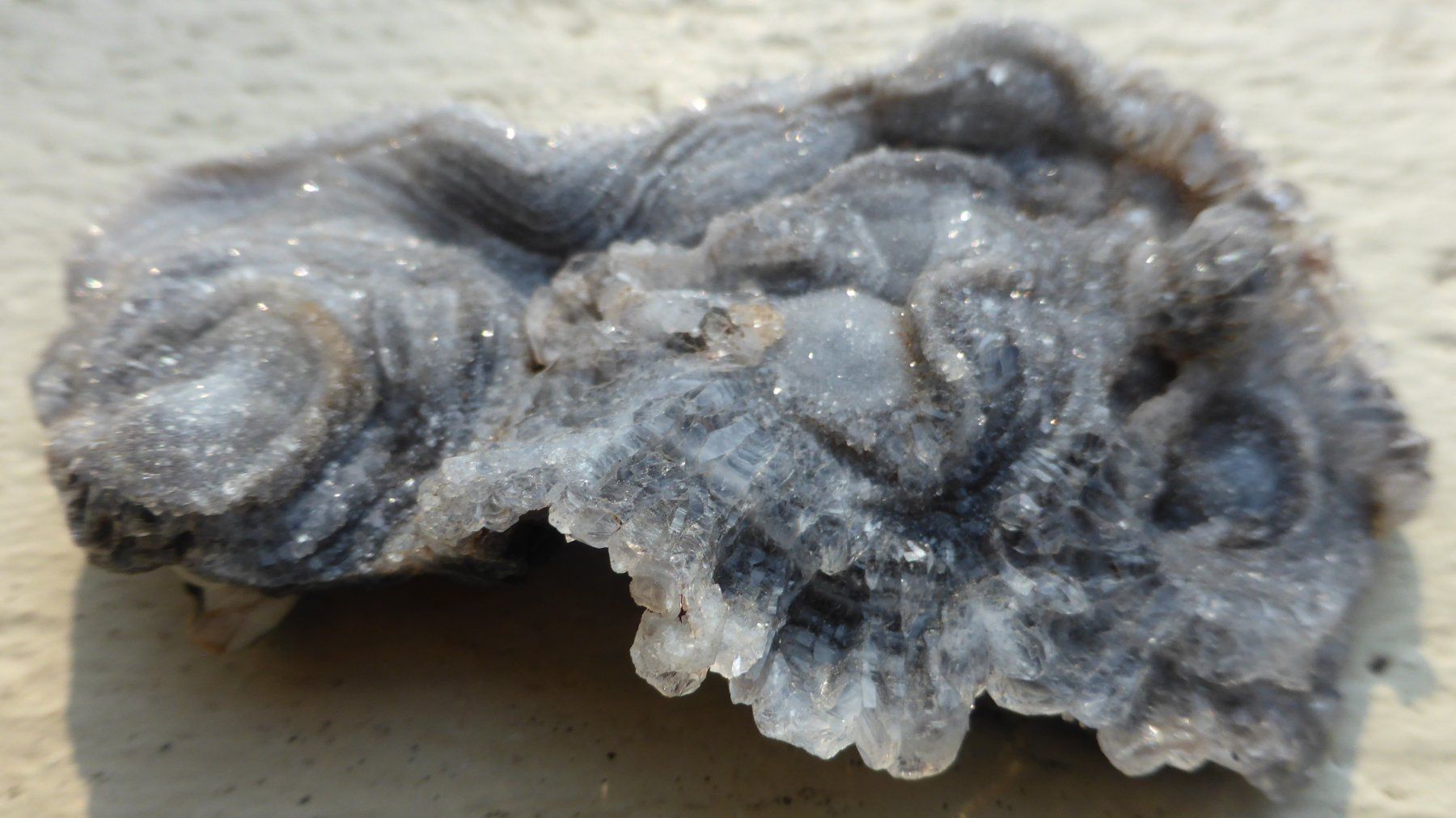Minerali & Pietre curative: HALB- EDELSTEIN--CHALCEDON---8,5 x 5,5 CM, GRAU-BLAU – Usato da Zürich venduto da tritonis 4