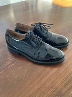 KMB Lackschuhe Schwarz, Grösse 39/39,5- Zeitloser Klassiker!