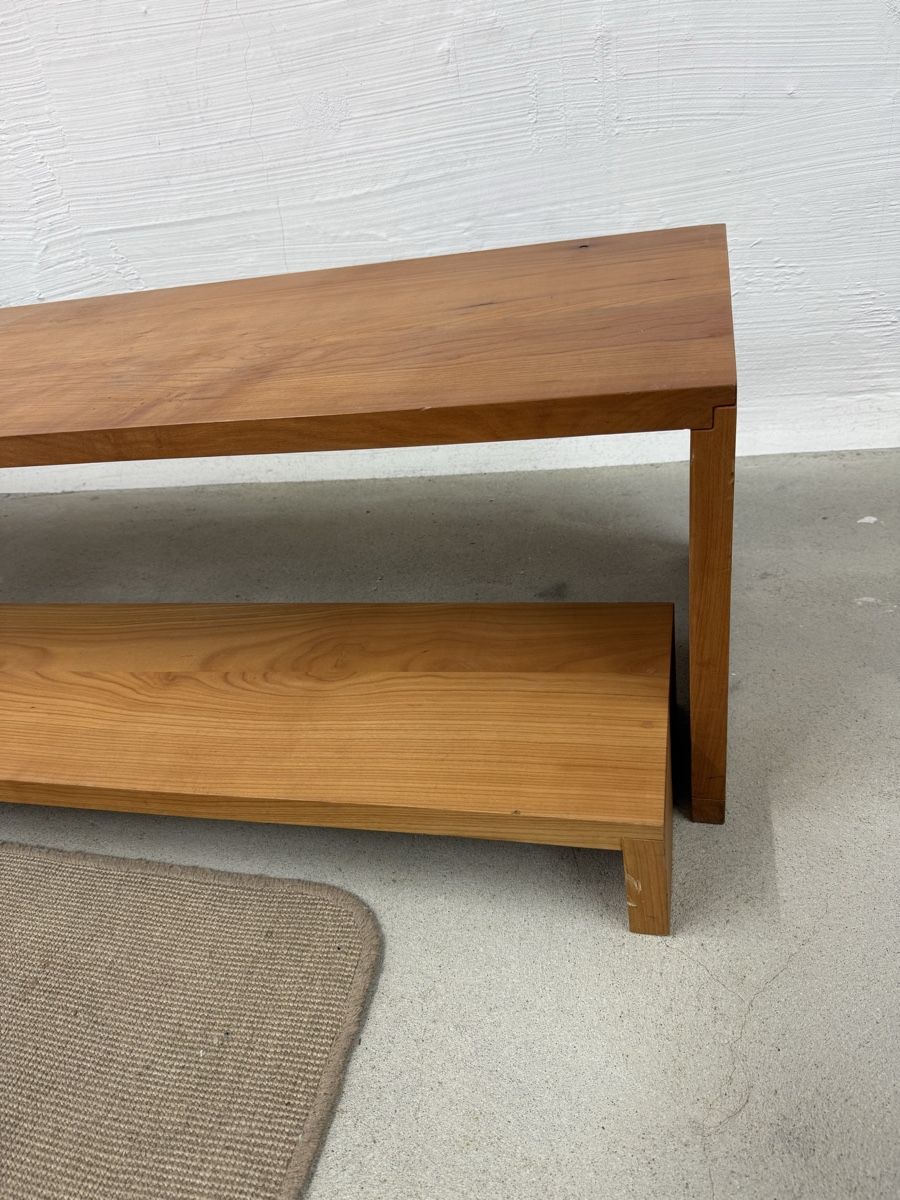 Panchine: 3 lange Bänke aus Kirschholz – Usato da Zürich venduto da Mothai 1