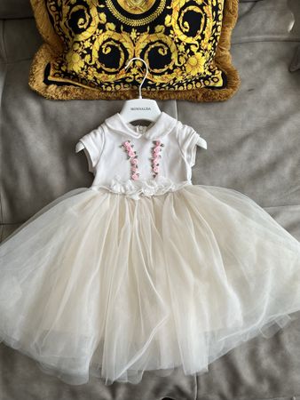 Monnalisa Kleid Festkleid Gr. 92 mit Jacke gr.36M