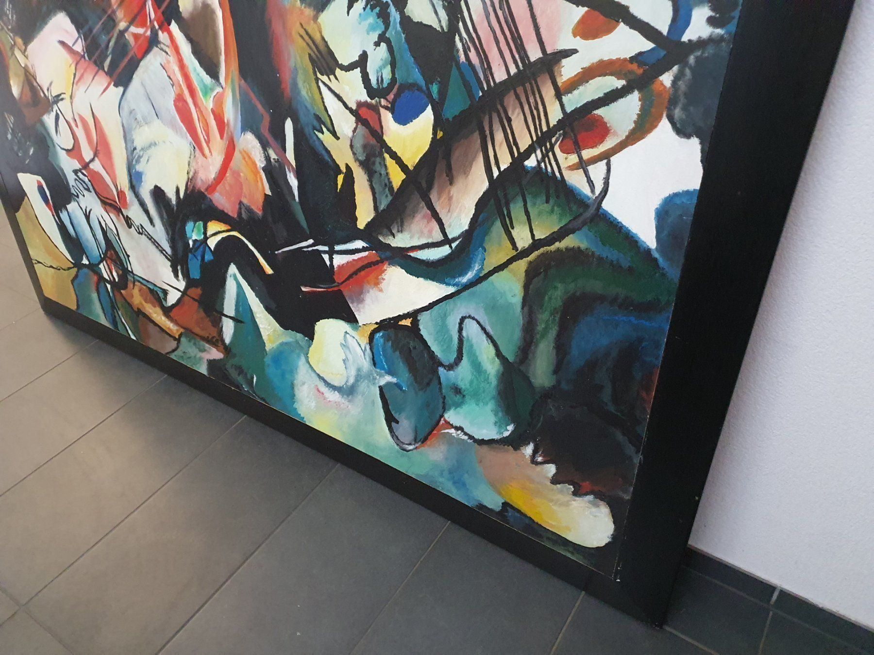 Dipinti: Grosse Öl Gemälde nach KANDINSKY – Usato da Bern venduto da artBoutiquech 7