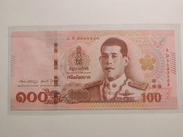 Thailand 100 Baht Geldschein, neuwertig, unzirkuliert