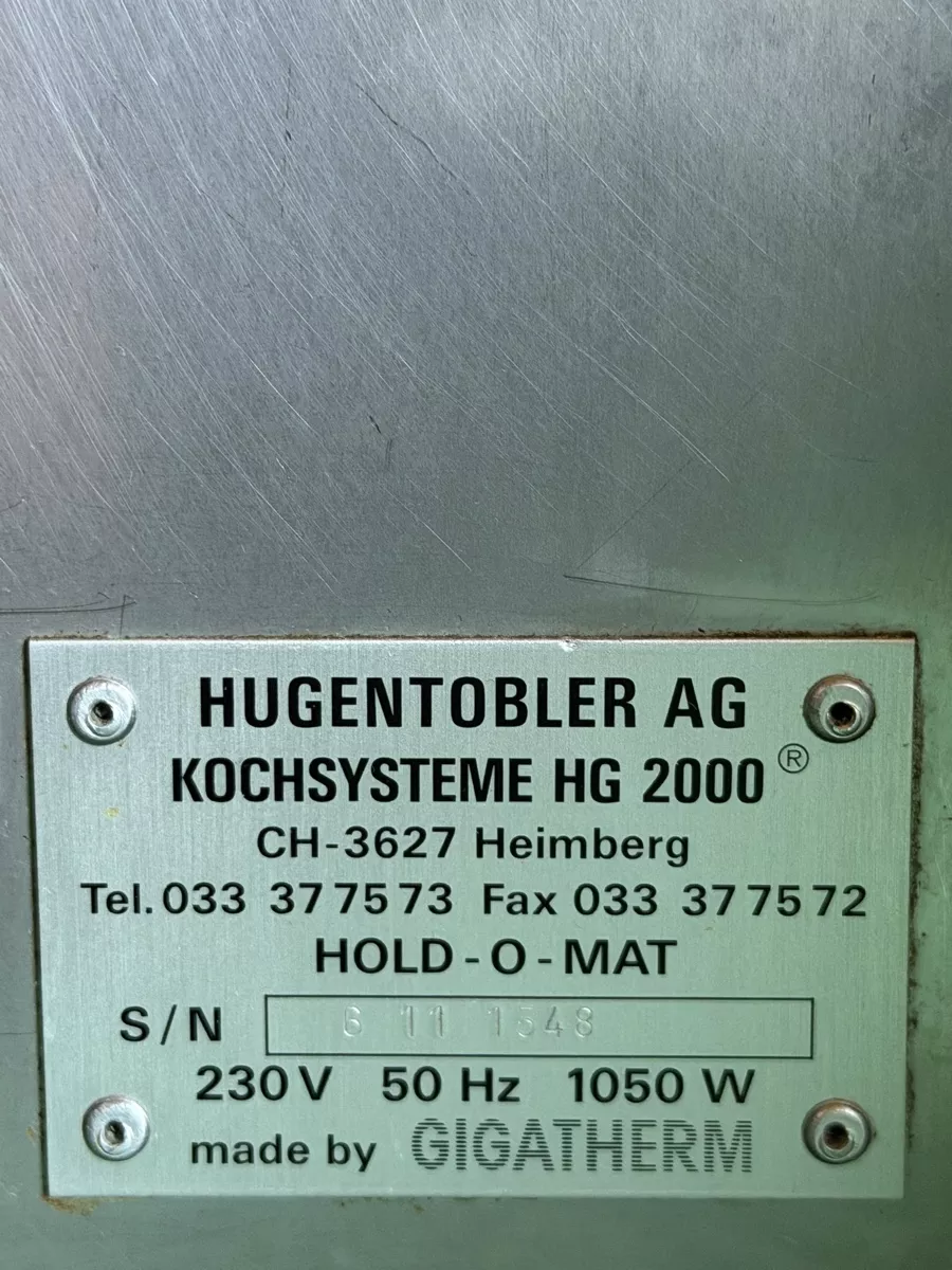Hugentobler Elettrodomestici da cucina: Hold a mat – Usato da Gümmenen venduto da Vonnetzer 3