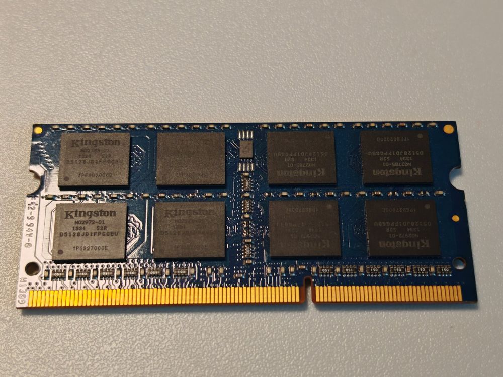 Kingston 8GB DDR3 RAM SO-DIMM Arbeitsspeicher Laptop (Gebraucht) in ...