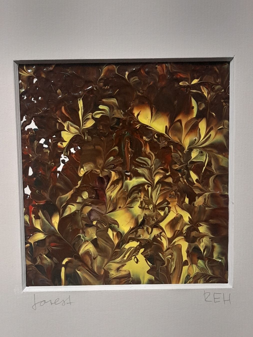 Dipinti: Einzigartiges Kunstwerk: "Forest" - Handgemaltes Unikat! – Usato da Winterthur venduto da Ufff512