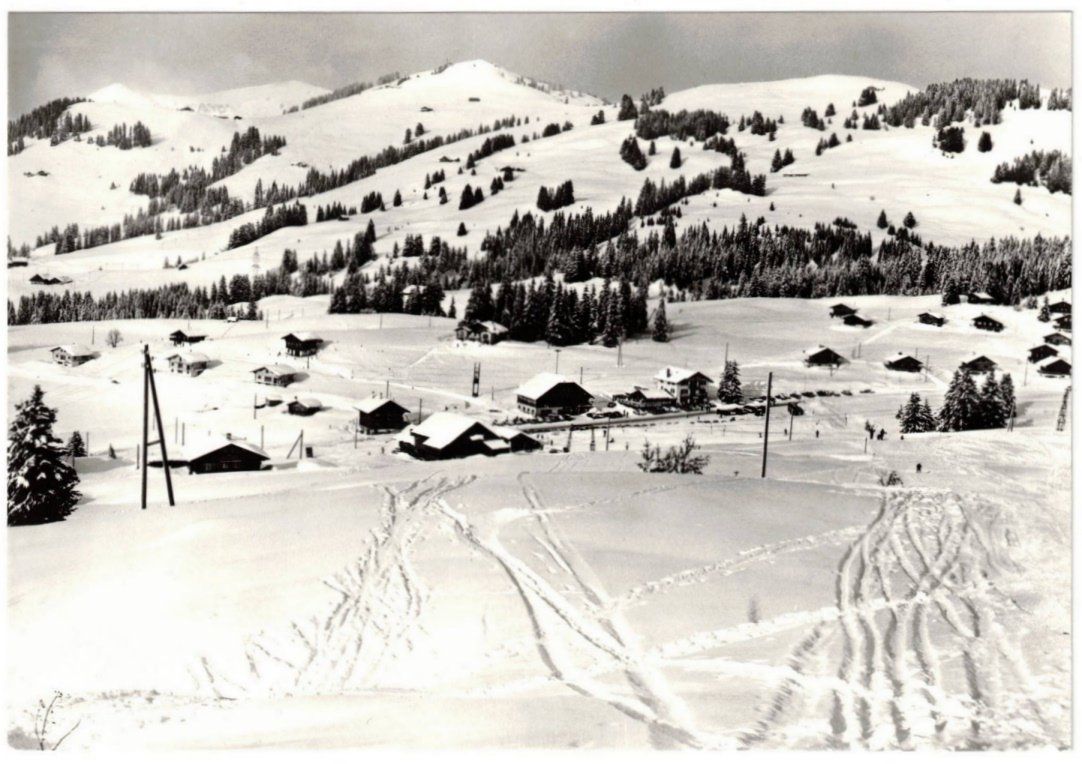 Cartoline postali: Col des Mosses - Retaurant + Skilift Lécherette – Usato da Binningen venduto da Mountainrider