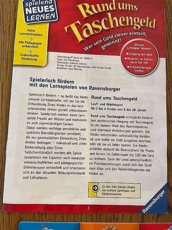 Spiele: Spiel ?Rund ums Taschengeld? – Gebraucht aus Alpnach Dorf von rerifeme 2
