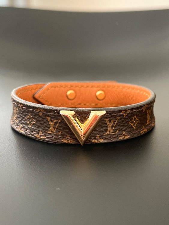 Bijoux Bracelet Louis Vuitton Essential V Marron d'occasion