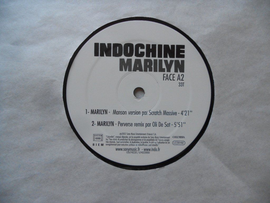 Schallplatten: INDOCHINE  -  MARILYN – Gebraucht aus Bex von Giorgiob 3