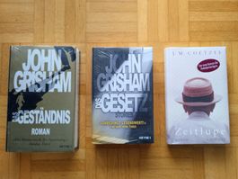 3 Romane OVP Grisham /Coetzee
