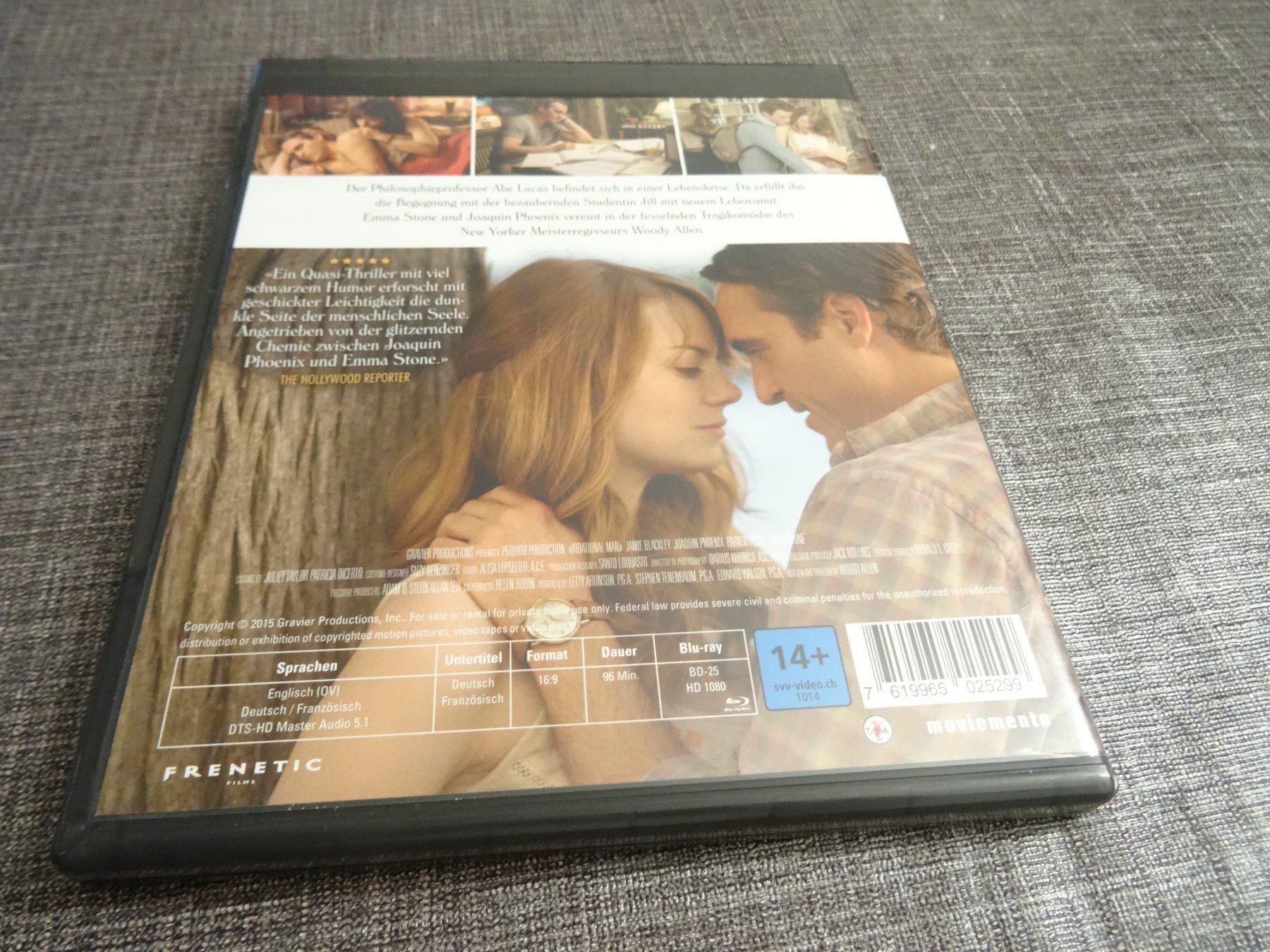 Alle DVDs: Blu-ray Irrational Man Woody Allen – Gebraucht aus Olten von Disc-Verkauf 2