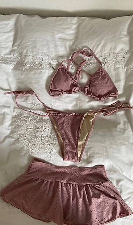 Pink Bikini mit Minirock Samiol M