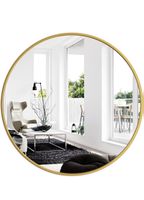 Goldener Wandspiegel, Durchmesser 100cm, Top Zustand!