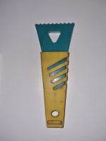 Eiskratzer Auto Fensterblatt Gummi-Abzieher Gelb Blau
