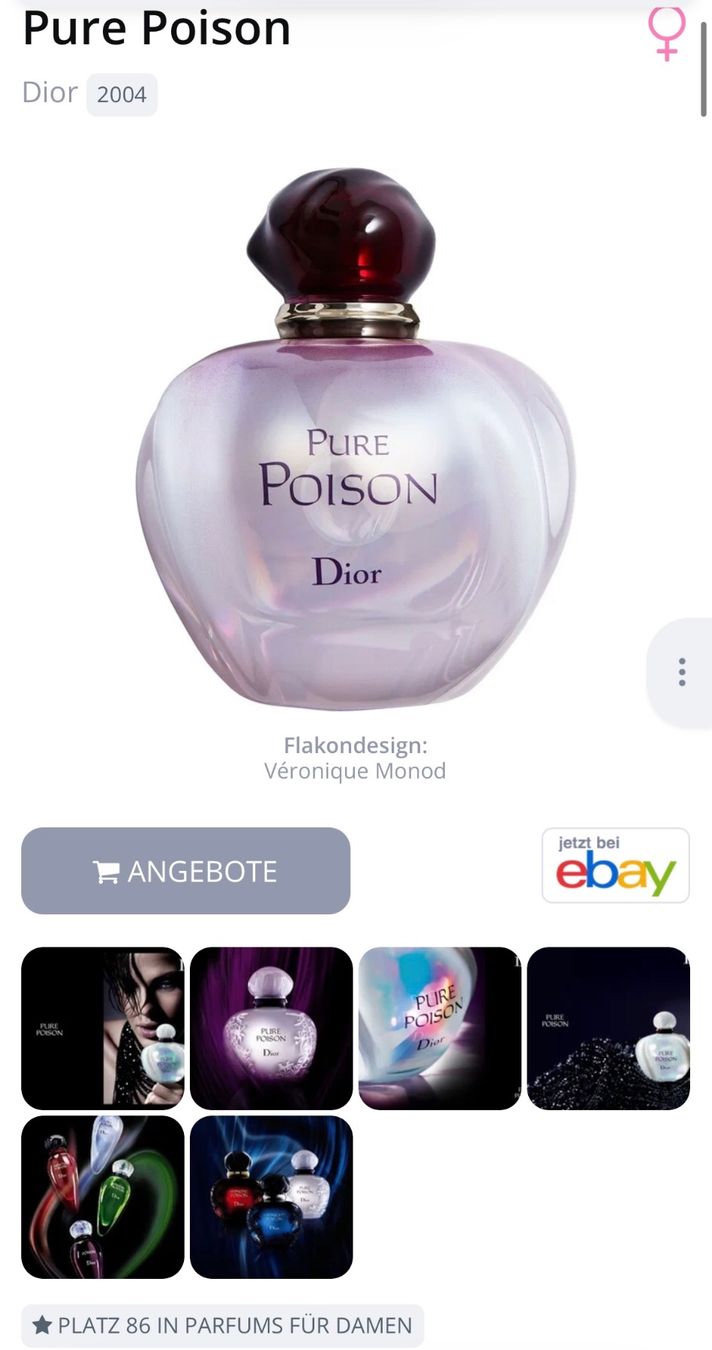 Dior Parfum & Eau de Toilette: Dior Pure Poison EDP Duftprobe 2ML – Gebraucht aus Zürich von deruja 3