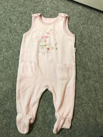 Süsser rosa Mädchen Strampler Gr. 62