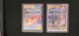 Pokémon GX Lot – Reshiram & Zekrom GX + Slowpoke & Psyduck