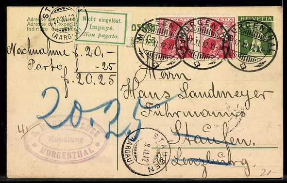 Cartoline postali: Litho Neuchâtel, Fabrique de Chocolat P – Usato da Berlin venduto da bartko-reher 1