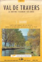Carte topographique - 241T - ValdeTravers - 50'000 -1990-94