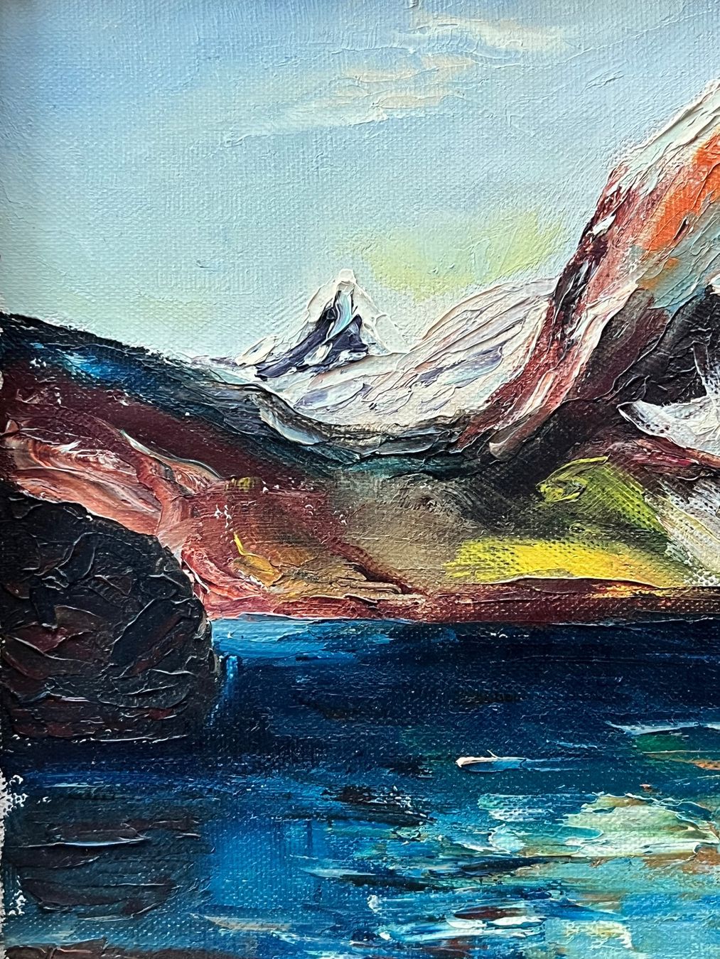 Dipinti: Gloor Gemälde Bergsee im Engadin? – Usato da Adliswil venduto da buch_und_kunst 4