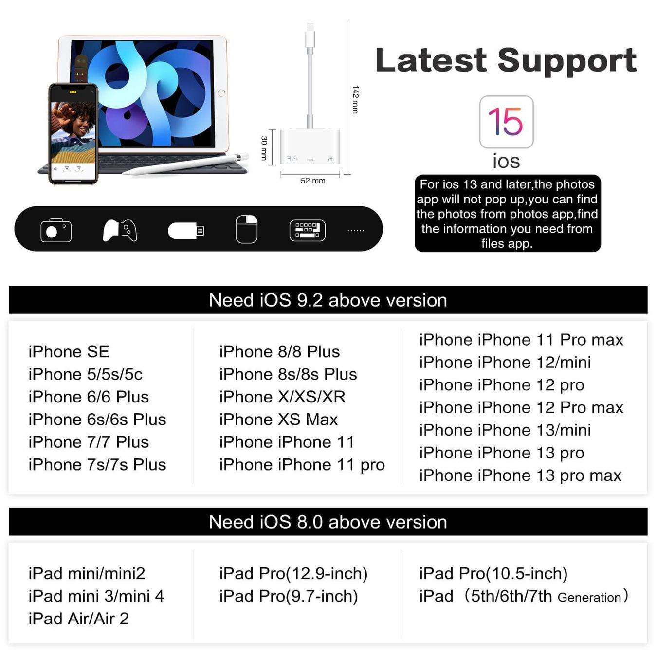 Lettori di schede: iPhone 4-in-1-SD-TF-Speicherkarten-OTG-Adapter – Nuovo e nell'imballaggio originale da Unterägeri venduto da RmOnline 7