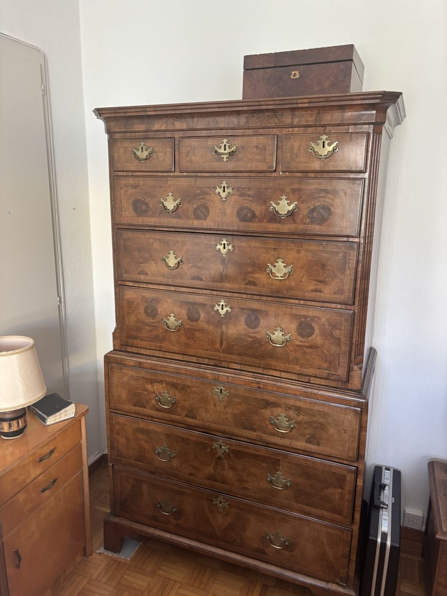 Cassettiere: COMMODE SCRIBAN EN PARTIE D'EPOQUE GEORGE III – Usato da Buttes venduto da ButtA15 2