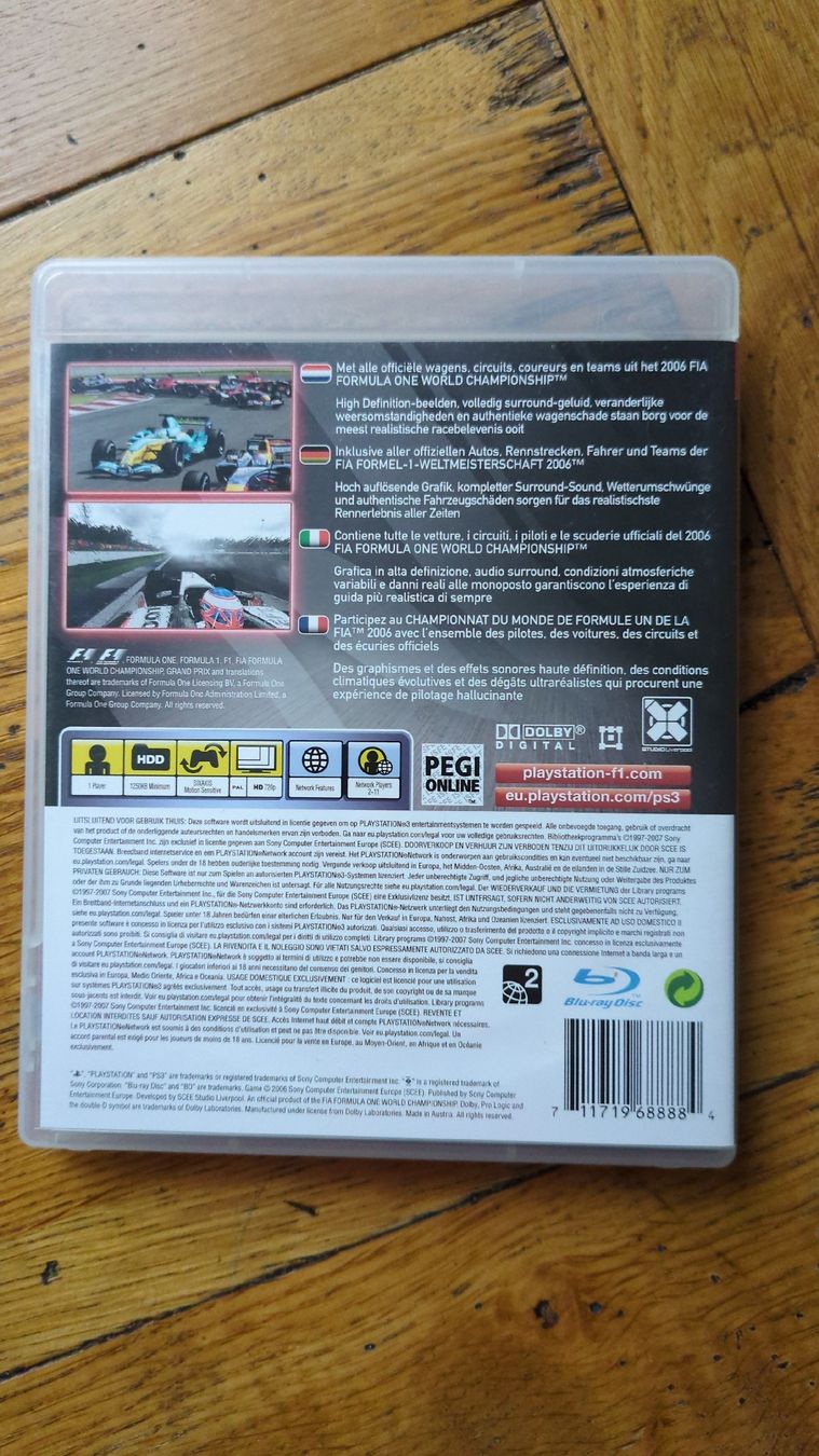 Sony Giochi: Playstation 3: Formula 1 – Usato da Dietikon venduto da alinghi44 1
