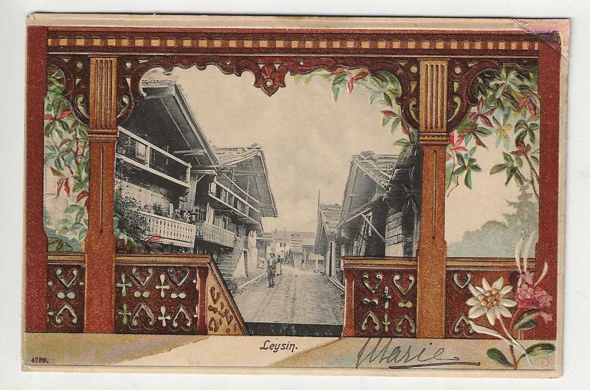 Cartoline postali: Leysin, ca 1905 – Usato da Spiez venduto da Niesen20