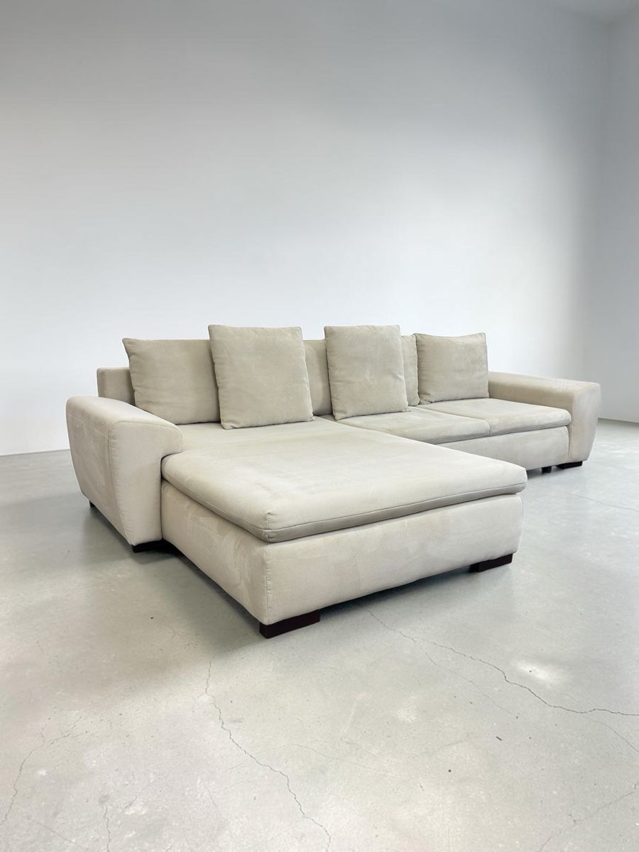 Sofas: Beiges Ecksofa mit Bettfunktion und Stauraum – D'occasion à Fehraltorf par Sofalab.swiss 2
