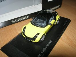 Smart Roadster-Coupé 2003 gelb * Minichamps 1:43