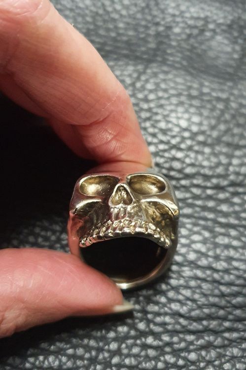 Neu: Skull Ring Gr. 59 / Silber 925 7