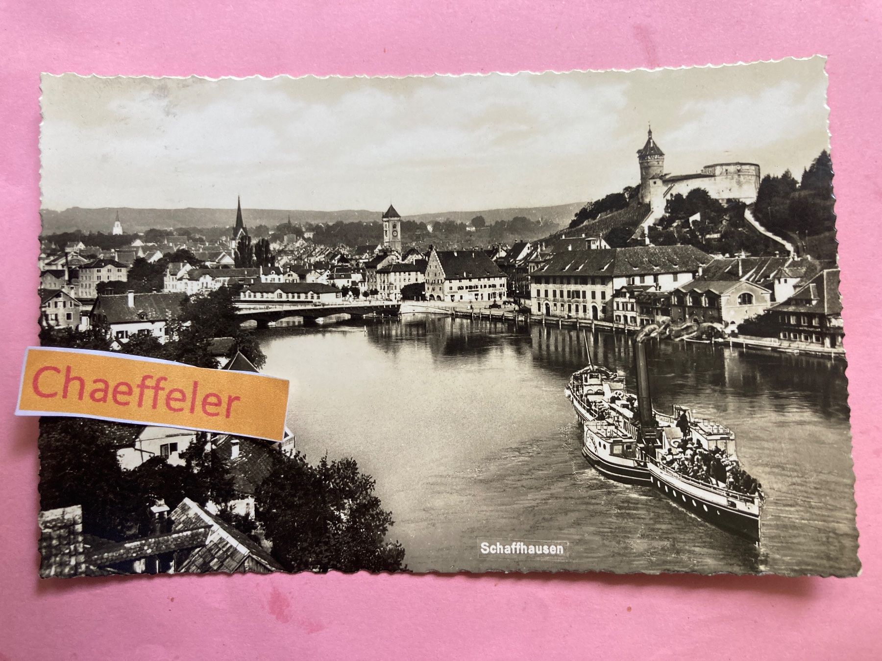 Ansichtskarten: 1941 Schaffhausen. – Gebraucht aus Zürich von Chaeffeler