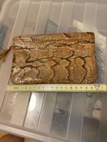 Vintage Clutch echtes Schlangenledertäschchen aus den 60 ern