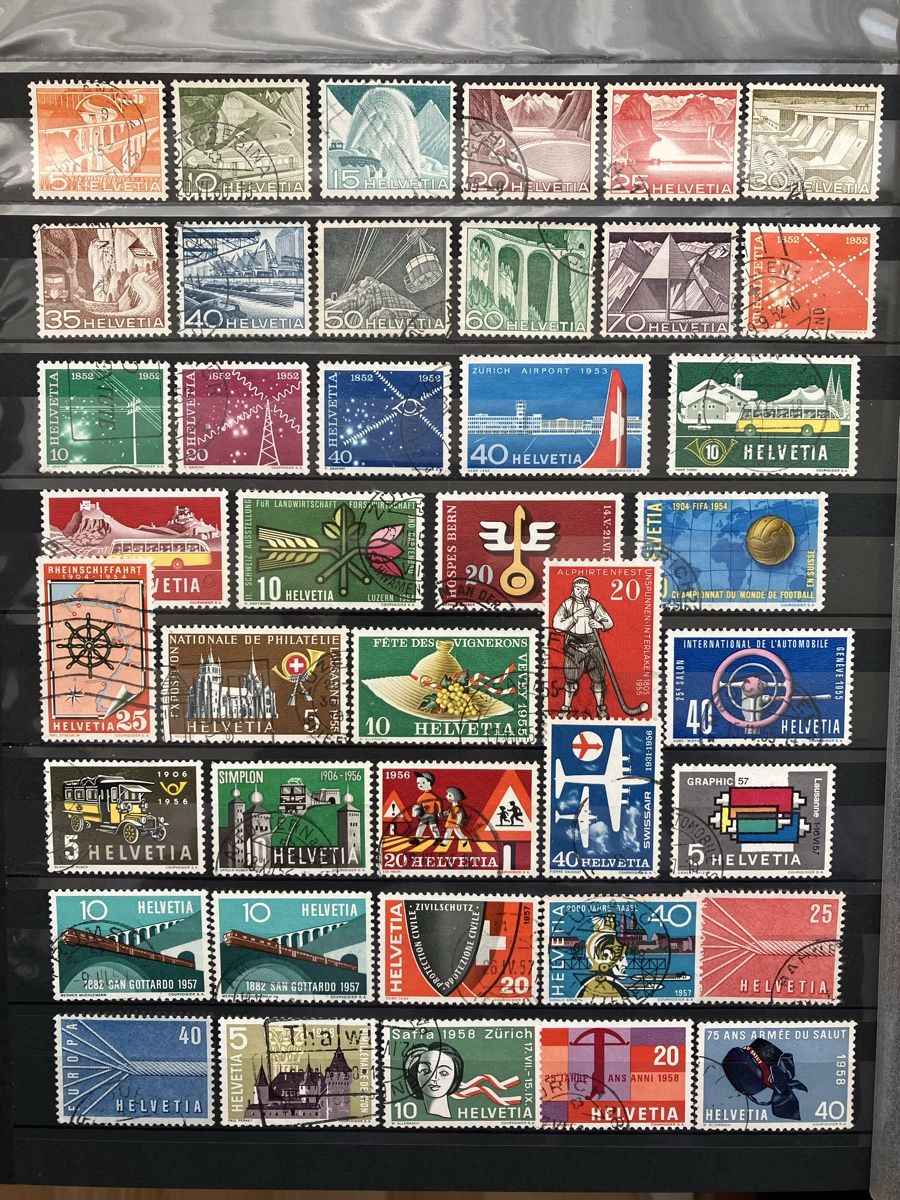 Tutti i francobolli: Schweiz CH 1924-60 + Porto 5s – Usato da Cham venduto da Diablo1232 3