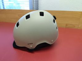 Velohelm eTrottinetthelm von BTWIN, Grösse L, beige, Zubehör