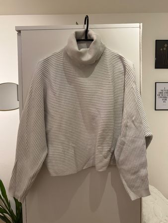Turtleneck Strickpullover weiss