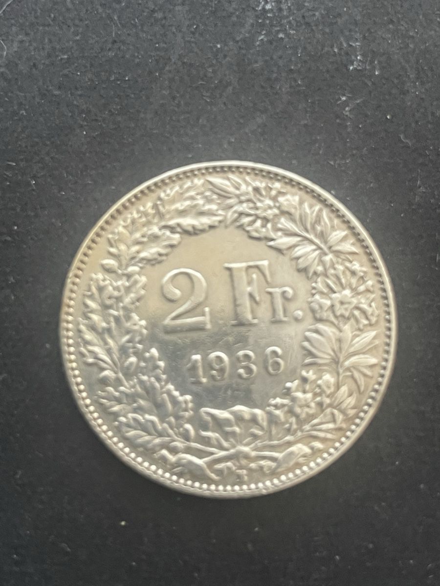 Toutes les monnaies: 2.- Silber CH Jahr 1936 – D'occasion à Meierskappel par Hala03