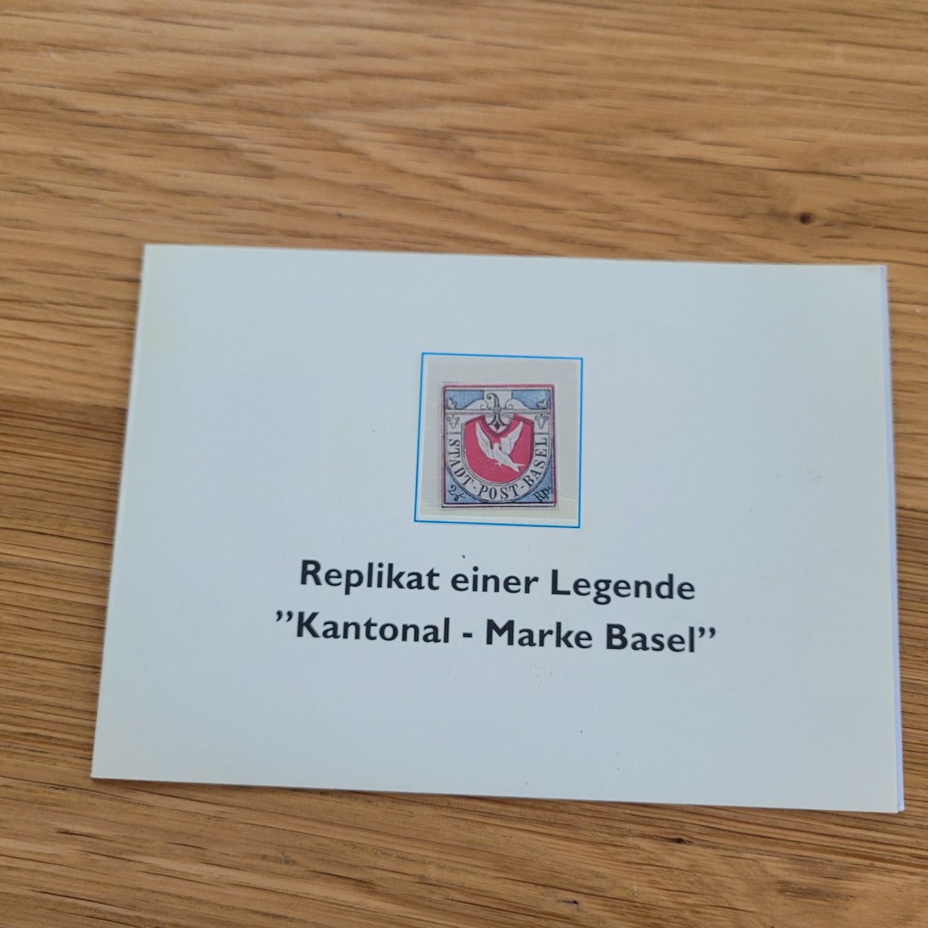 Tous les timbres: Dokument Kantonal Marke Basel Replikat Einer Legende – D'occasion à Biel/Bienne par Destockweb
